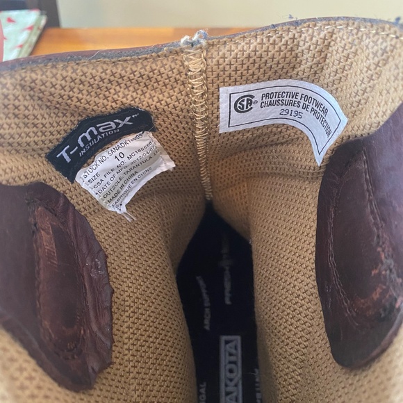 Dakota CSA Steel Toe Boots - Men’s Size 10 - Picture 6 of 9